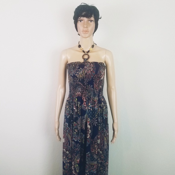 Maxi dress size Medium Paisley Print - Picture 3 of 8